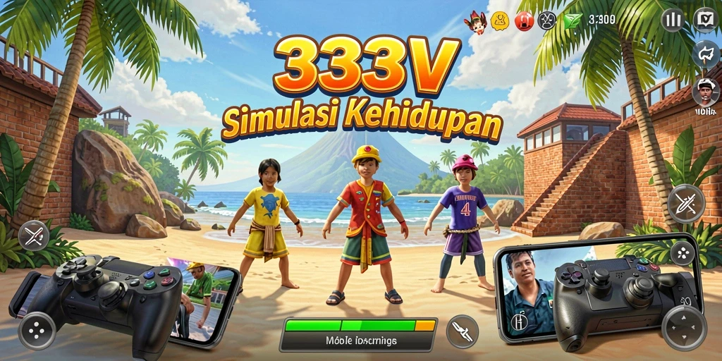 Tampilan gameplay menarik dari 333V yang menunjukkan interaksi karakter.