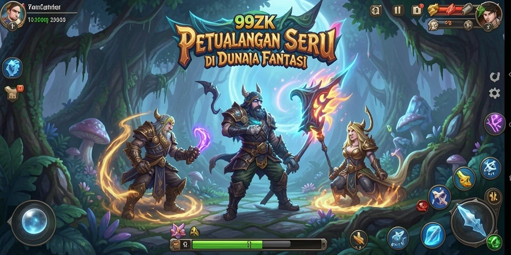 Tampilan gameplay 99ZK yang penuh petualangan dan tantangan.