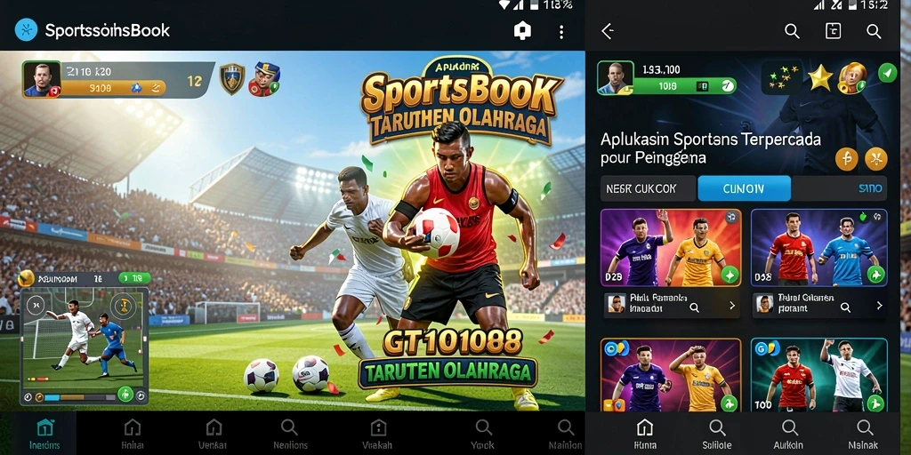 Tampilan gameplay Sportsbook yang menarik di GT108.