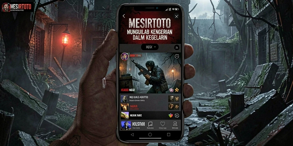 Screenshot gameplay MESIRTOTO dengan suasana Horror yang mencekam.
