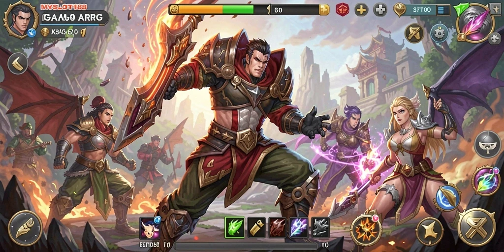 Tampilan gameplay epik dalam MYSLOT188 dengan aksi yang mendebarkan.
