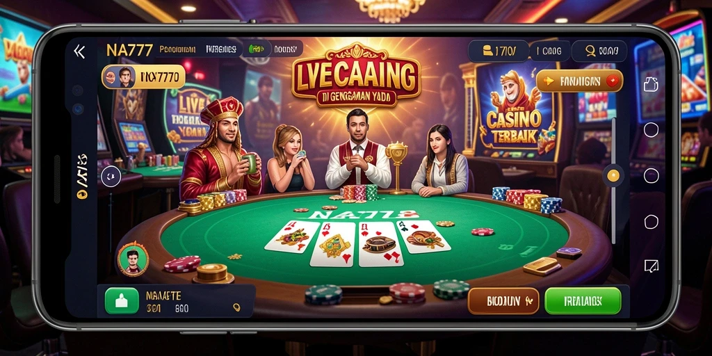 Gameplay mendebarkan di Live Casino dengan dealer langsung.