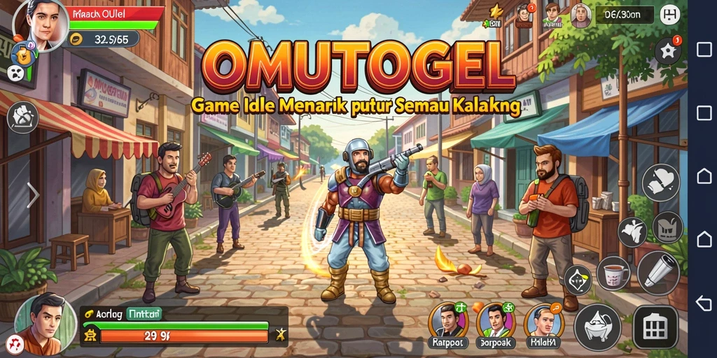 Tampilan screenshot OMUTOGEL menampilkan gameplay Idle yang menarik.