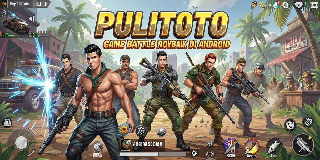 Gameplay seru di dalam arena PULITOTO battle royale.