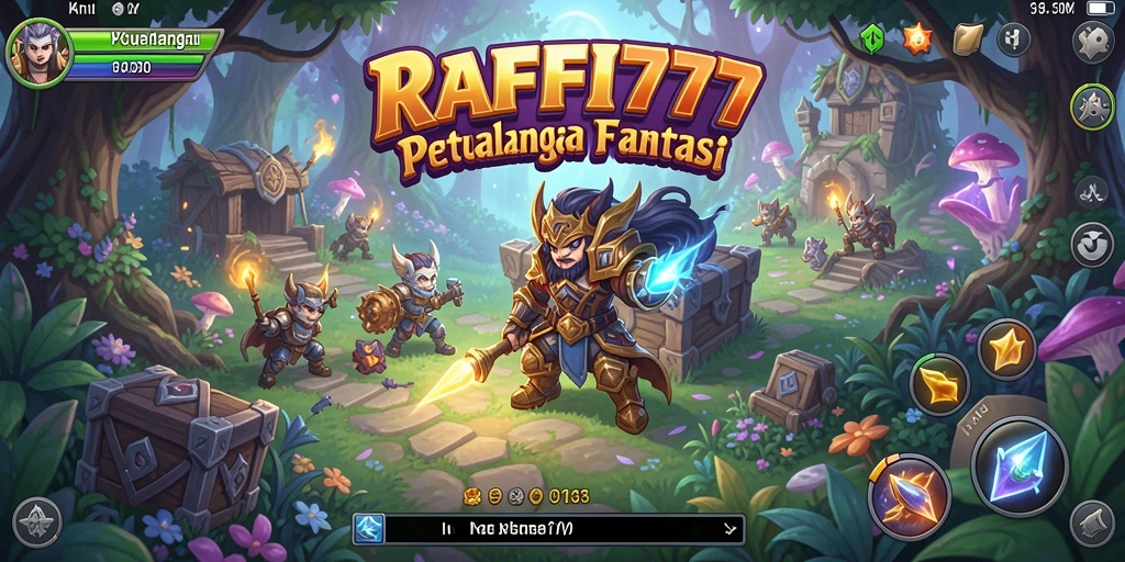 Screenshot gameplay RAFFI777 yang menunjukkan aksi petualangan seru.