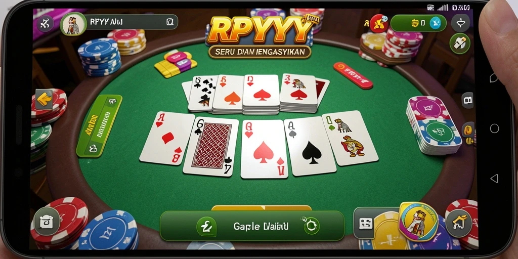 Gameplay seru RPYYY dengan desain kartu Gaple yang menarik.