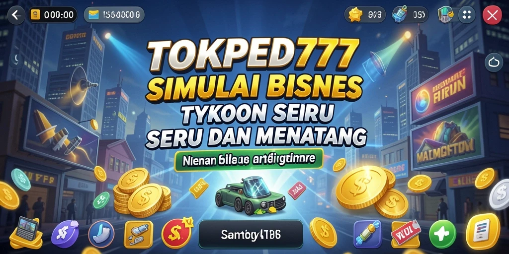 Gambar menunjukkan pengguna mengelola toko online dalam TOKPED777.