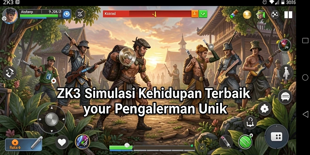Gameplay mendalam ZK3 dengan simulasi interaktif yang menarik.
